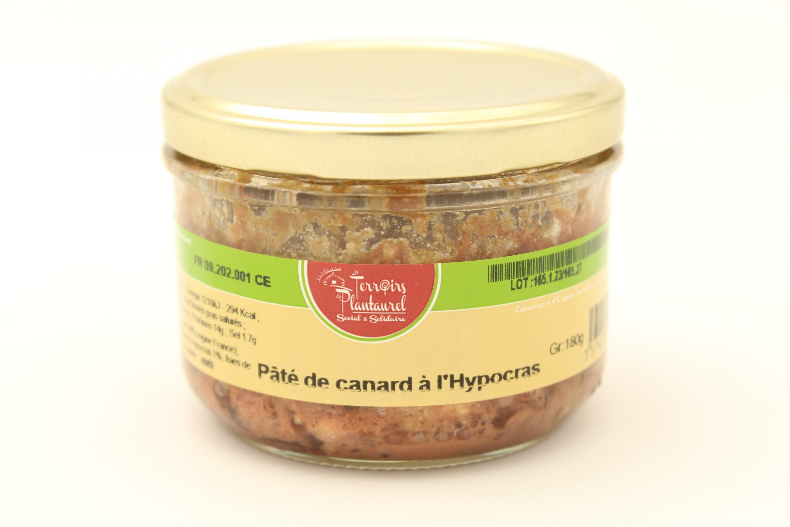 Pâté de canard à l'Hypocras Produit local d'Ariège